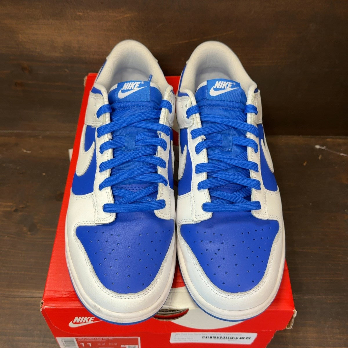 Nike Dunk Low Racer Blue White - Image 3