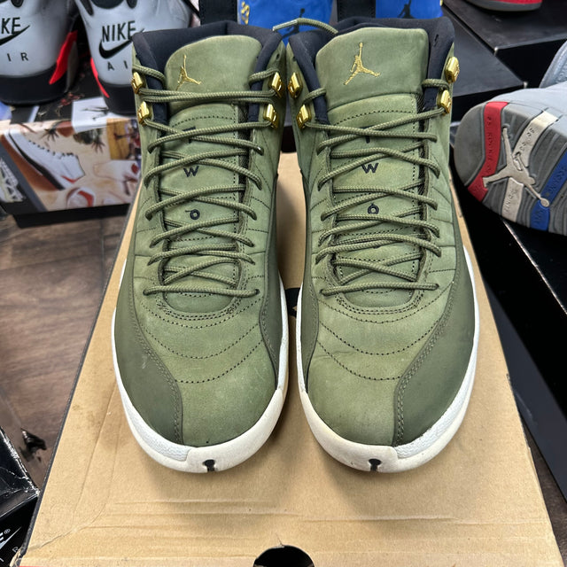 Olive Canvas Jordan 12 (USED)