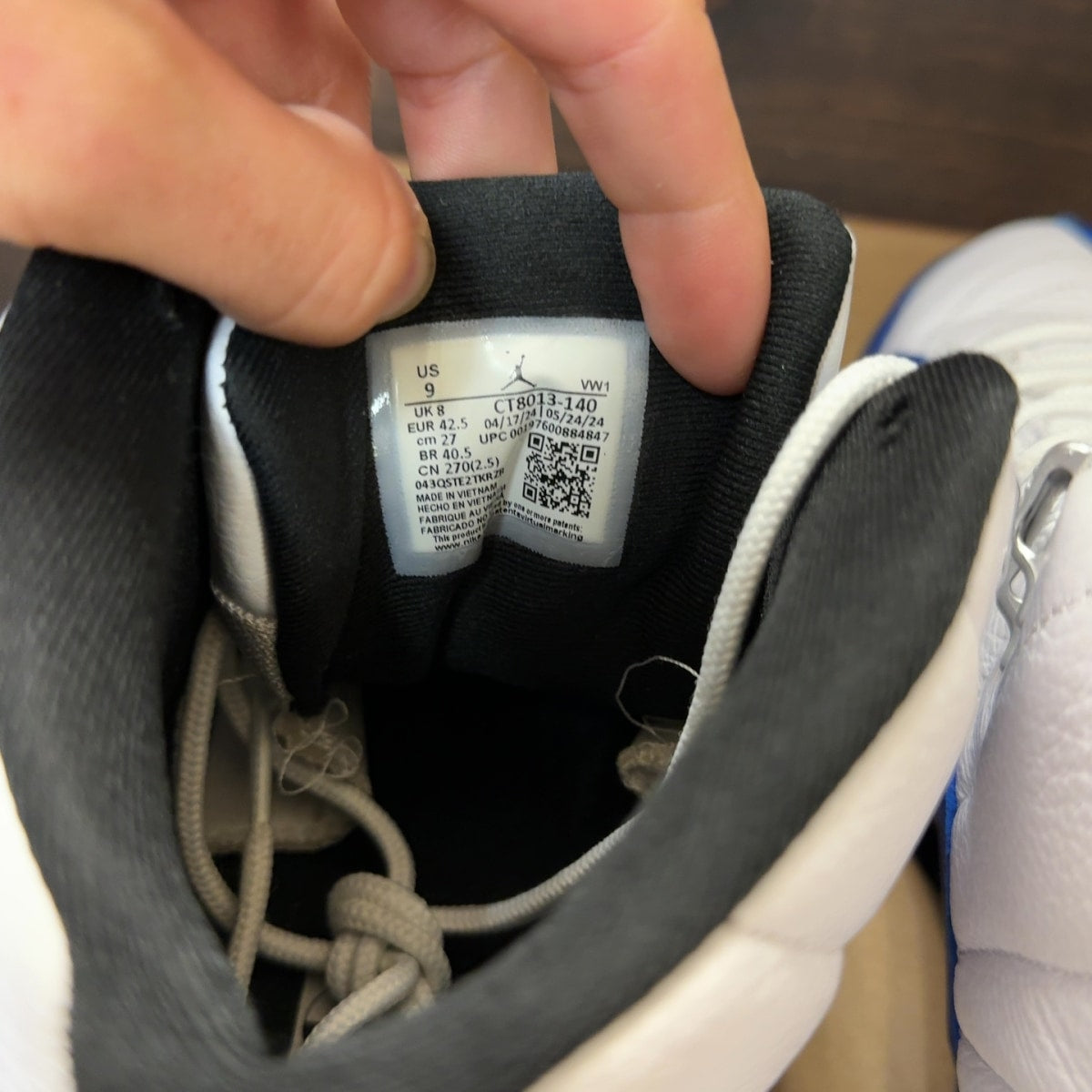 Jordan 12 Retro Blueberry Size 9 (Pre-Owned) - aux