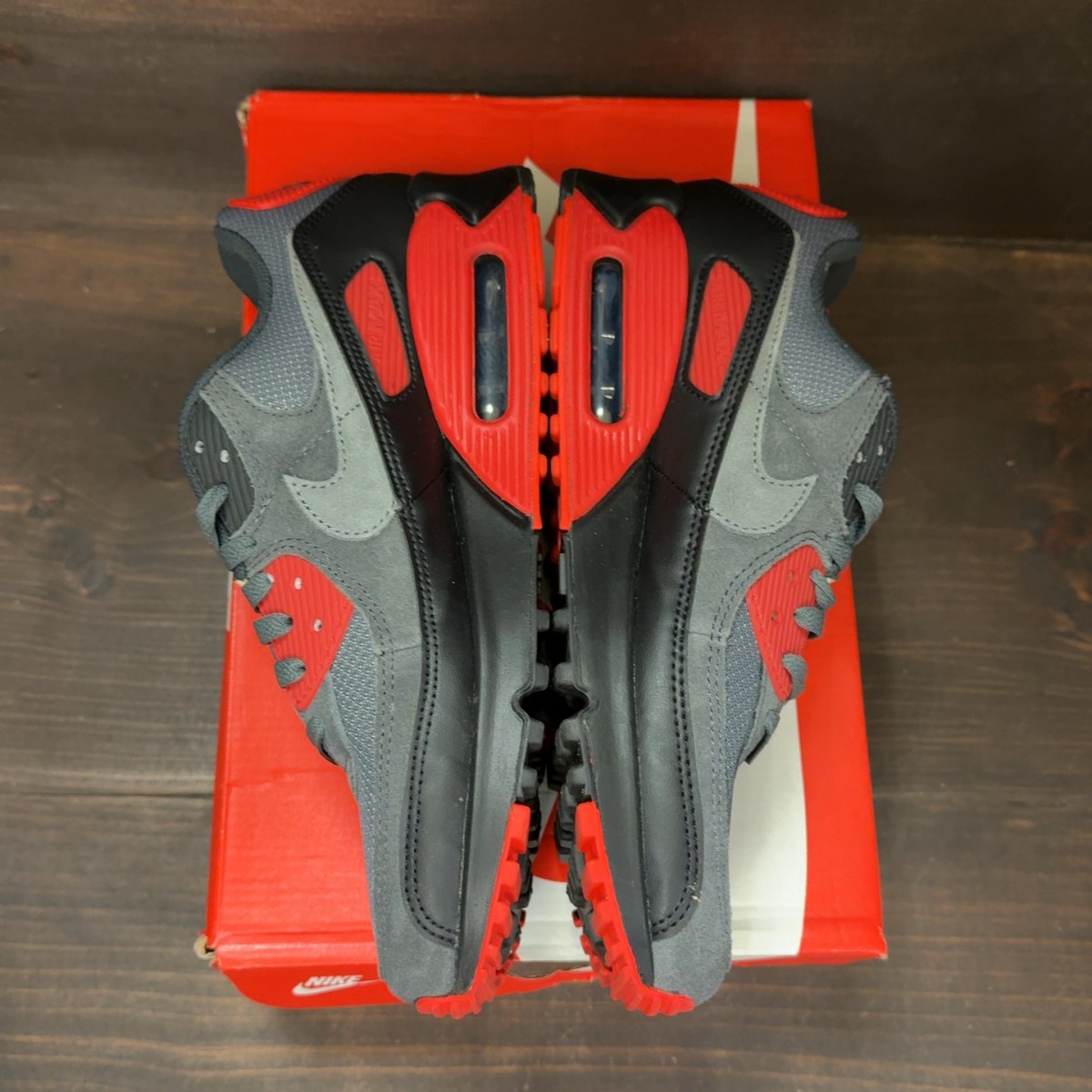 Nike Air Max 90 'Iron Grey Fire Red' - Image 4