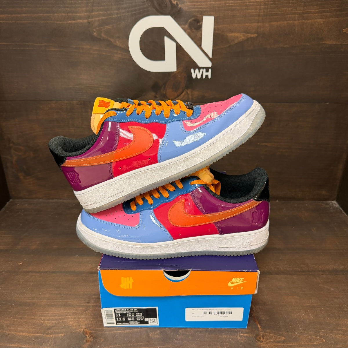 Nike Air Force 1 Low SP Undefeated Multi-Patent Total Orange - Image 1