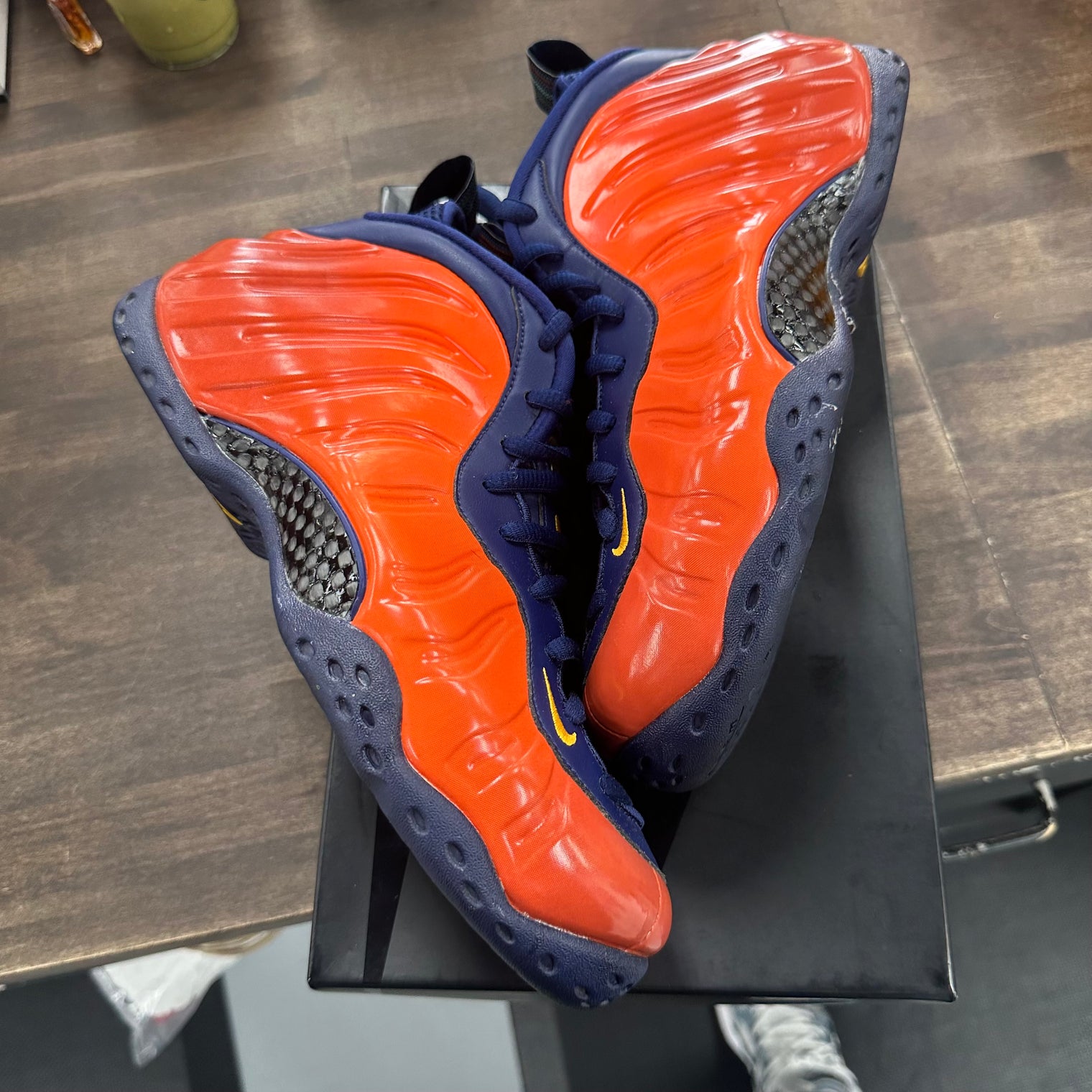 Blue Void Rugged Orange Foamposite One (USED)