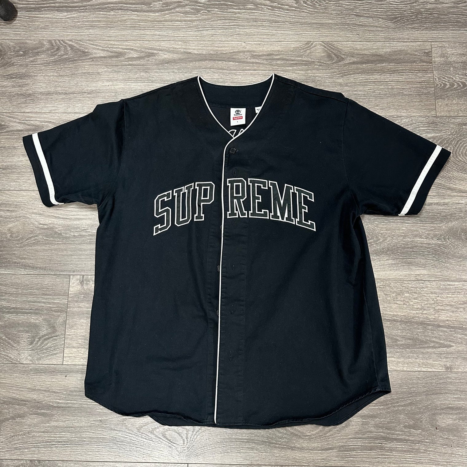 Supreme Timberland Baseball Jersey Black (USED)