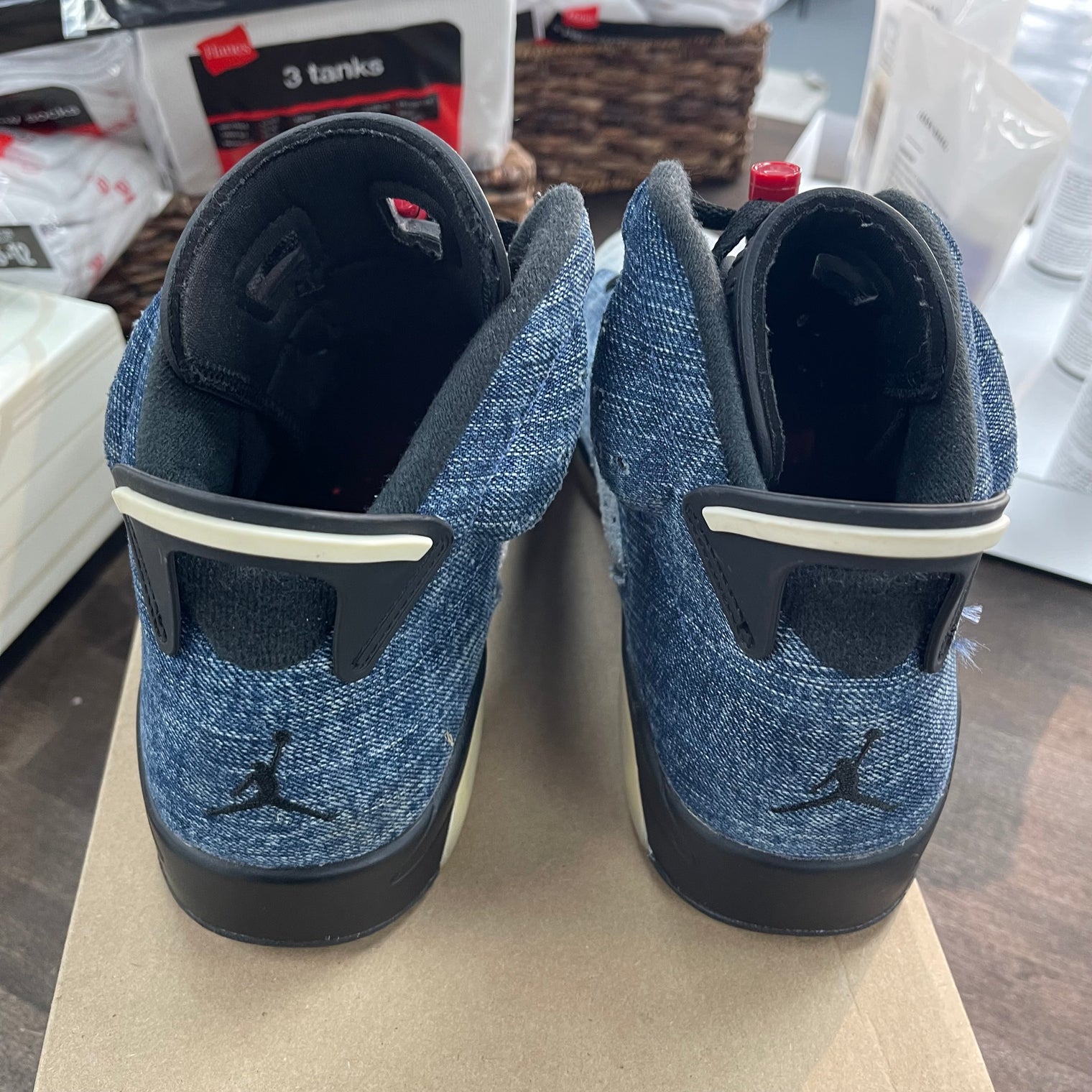Denim Jordan 6 (USED,No Box)