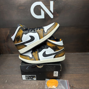 Jordan 1 Mid SE Orange Wear Away Size 10 (Pre-Owned) - front
