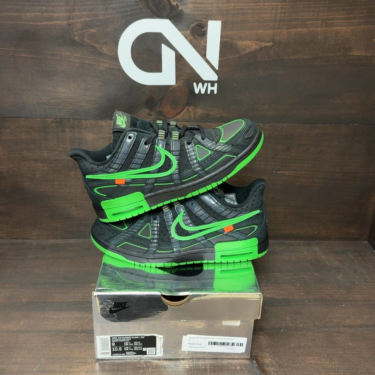 Nike Air Rubber Dunk Off-White Green Strike - Image 1