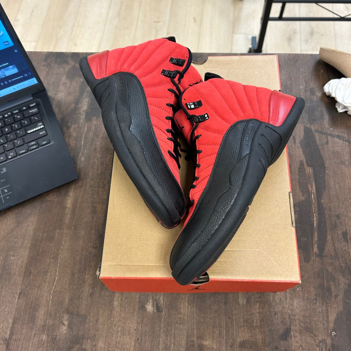 Jordan 12 Retro Reverse Flu Game - Image 1