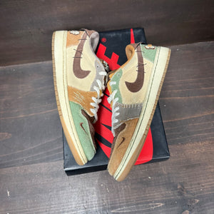 Jordan 1 Retro Low OG Zion Williamson Voodoo Size 8 (Pre-Owned) - tag