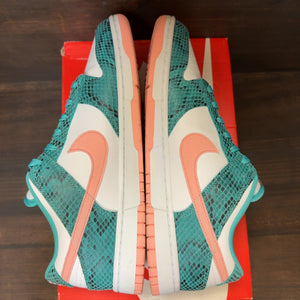 Nike Dunk Low Snakeskin Washed Teal Bleached Coral - Image 6