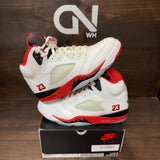 Jordan 5 Retro Fire Red Black Tongue (2025) - Image 1