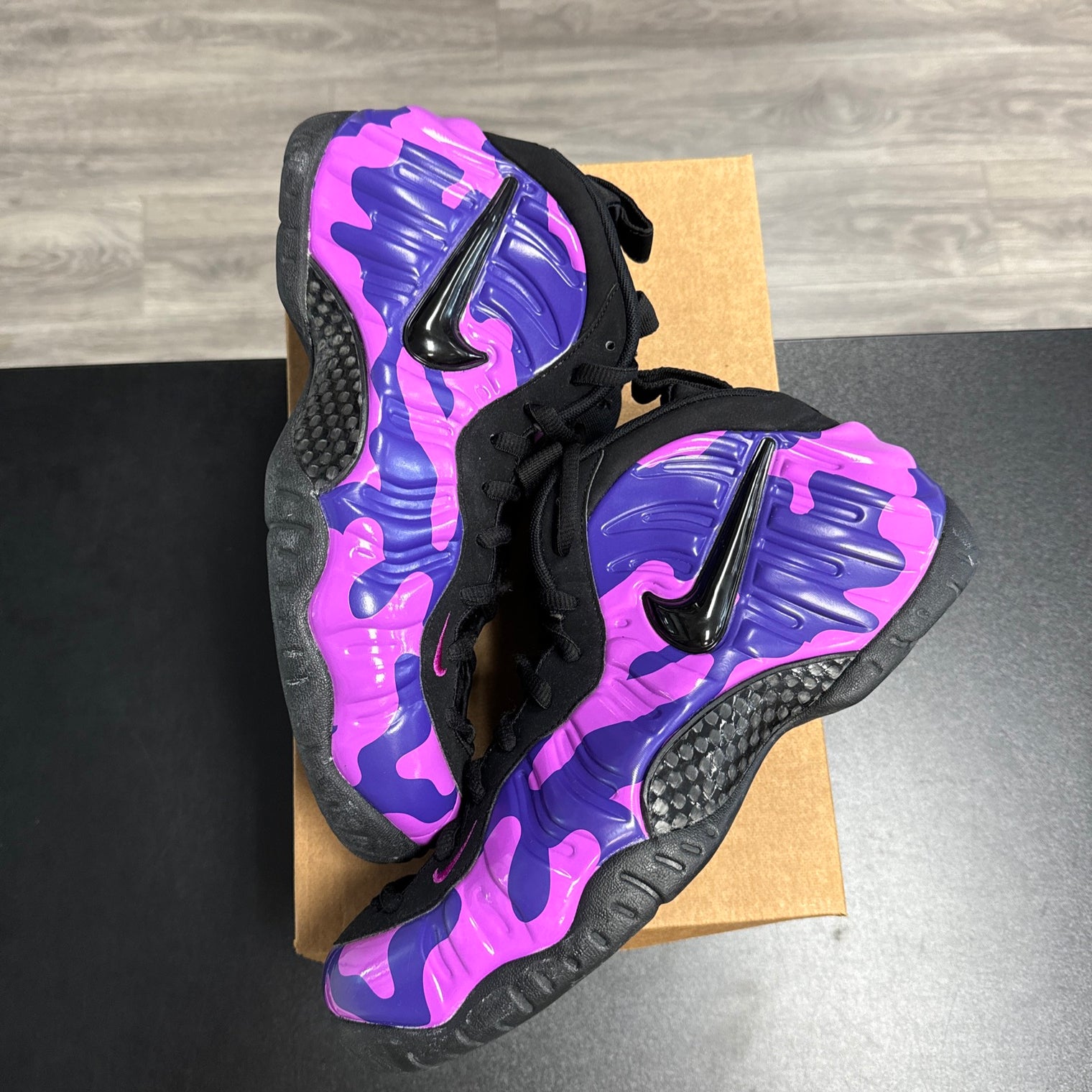 Nike Air Foamposite Pro Purple Camo (USED, no box)