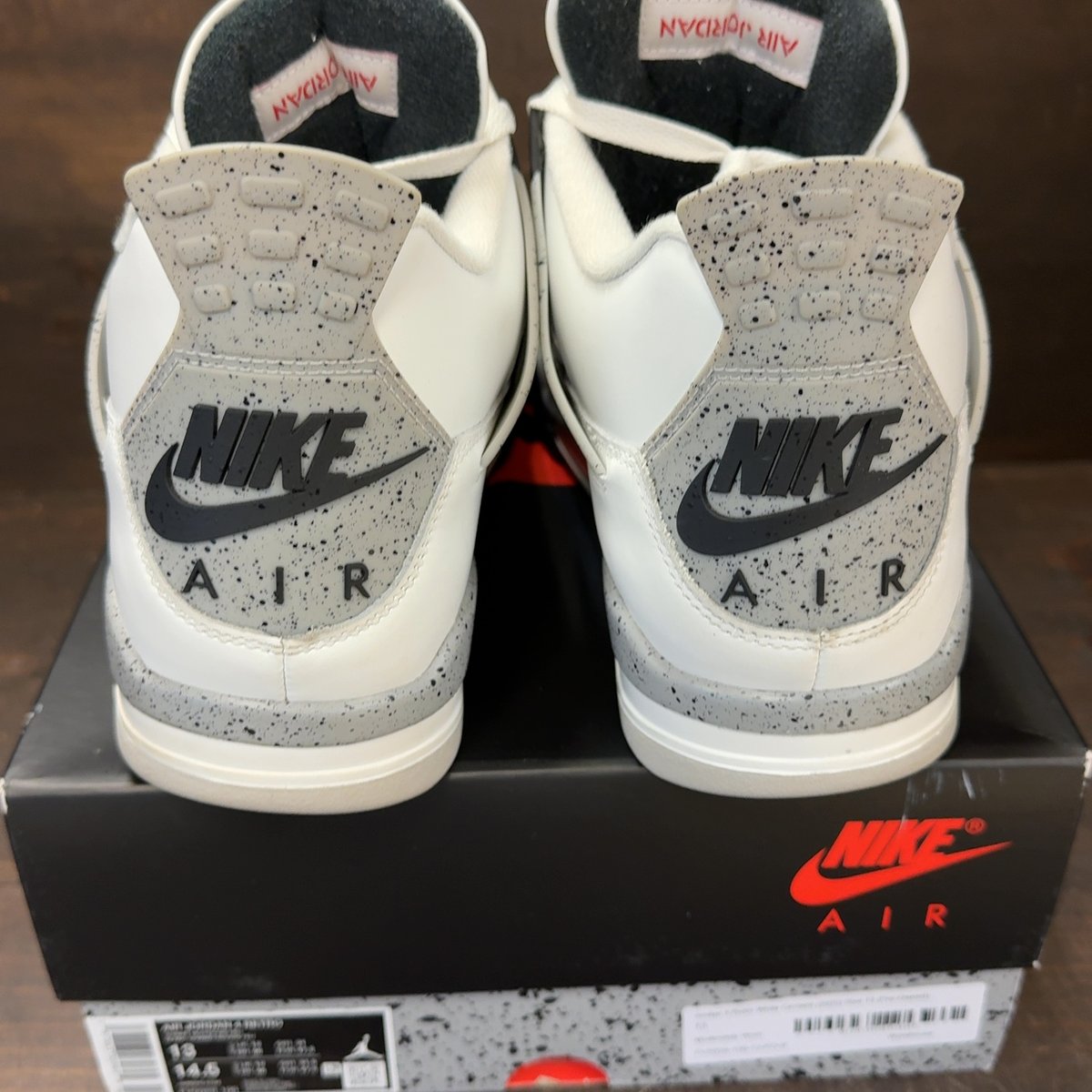 Jordan 4 Retro White Cement (2025) Size 13 (Pre-Owned) - aux