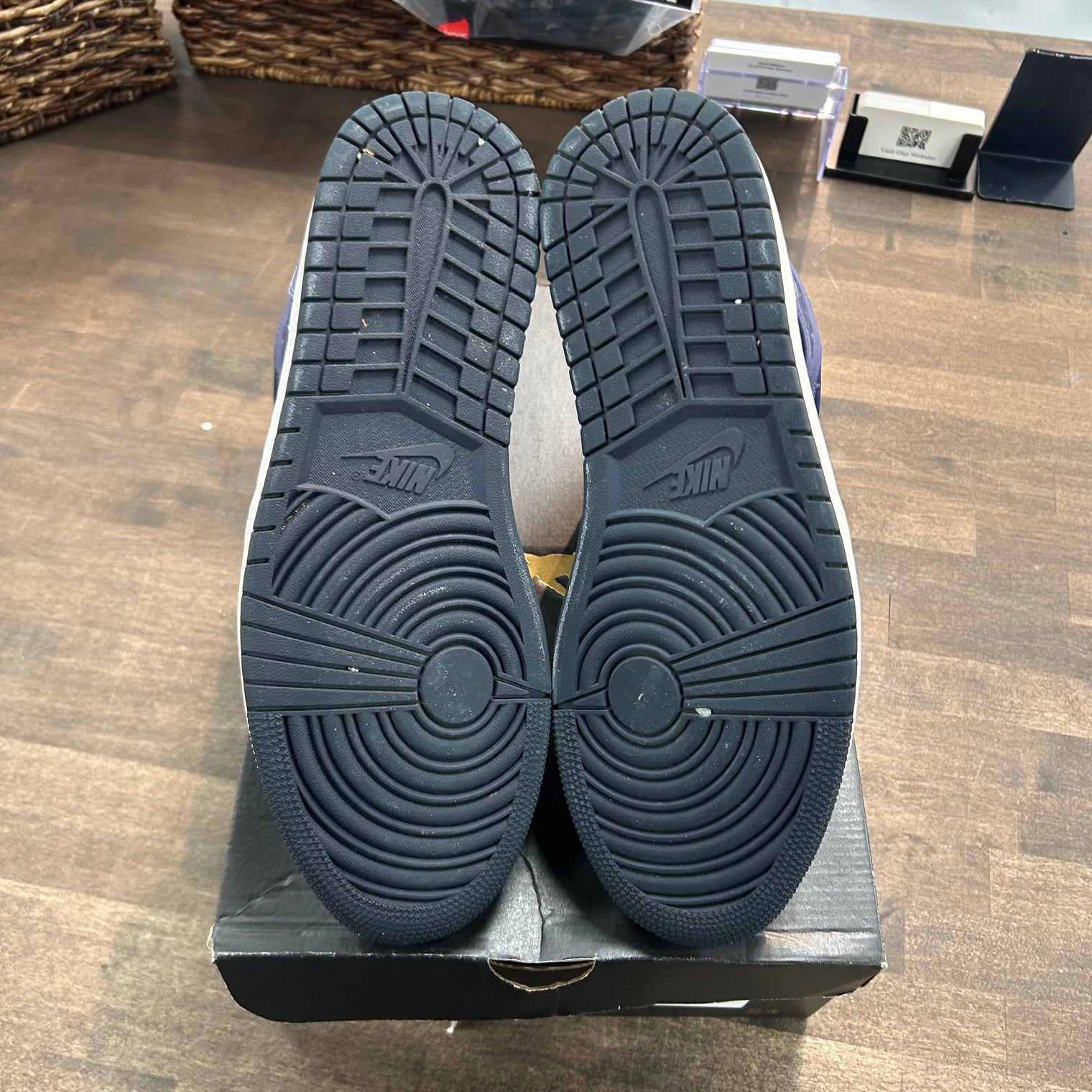 Obsidian Sanded Purple Jordan 1 Mid (USED)