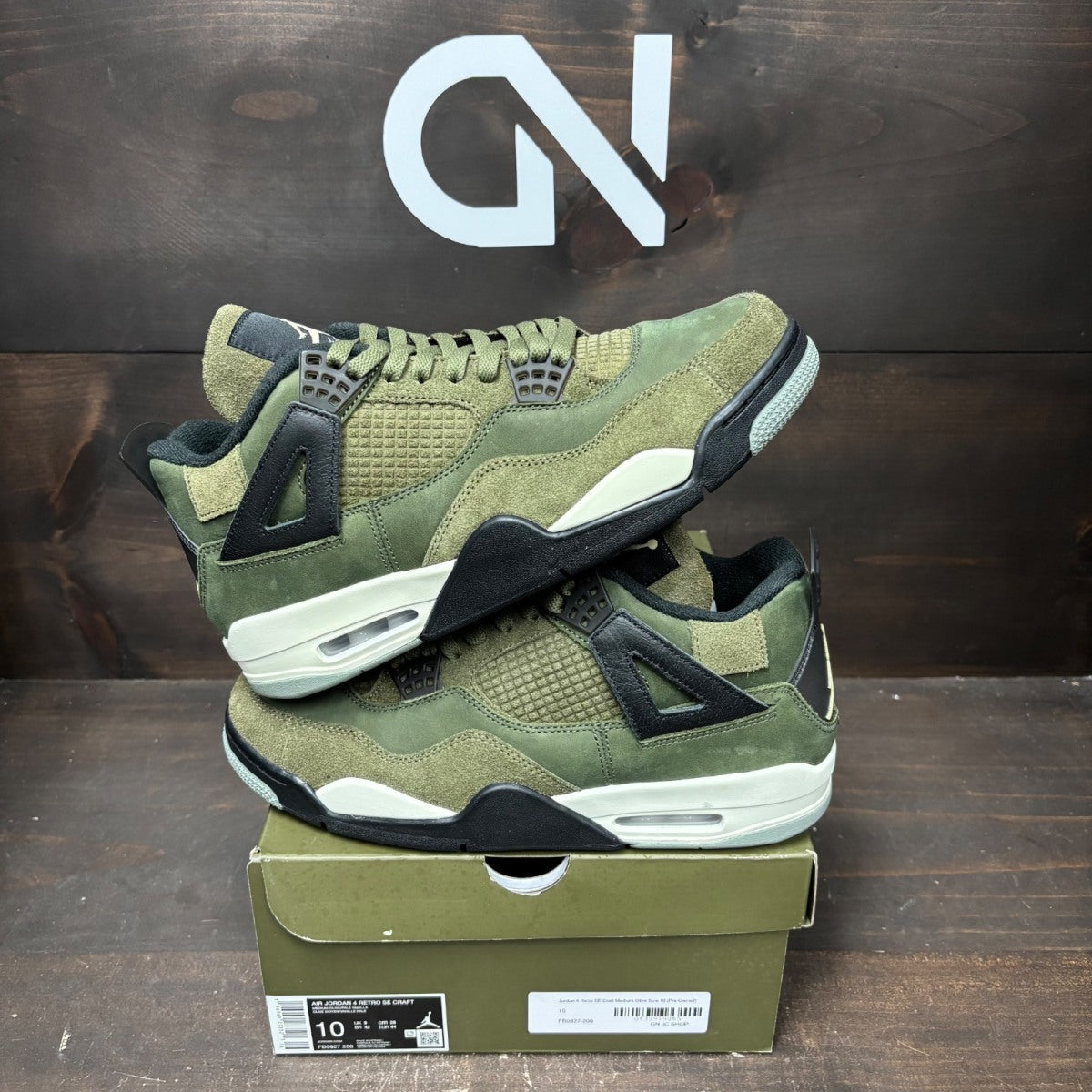 Jordan 4 Retro SE Craft Medium Olive - Image 1