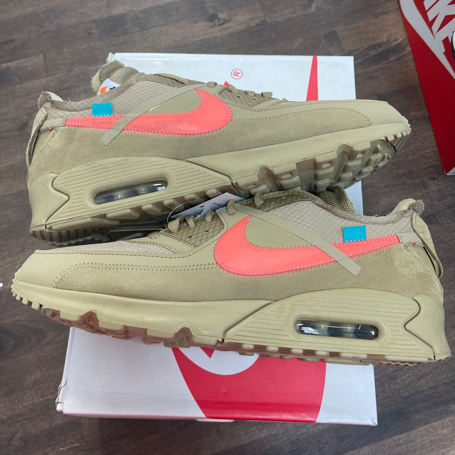 Off-White Air Max 90 Desert Ore (USED, No Box)