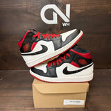 Jordan 1 Mid Gym Red Black Toe Size 8 (Pre-Owned) - Image 1