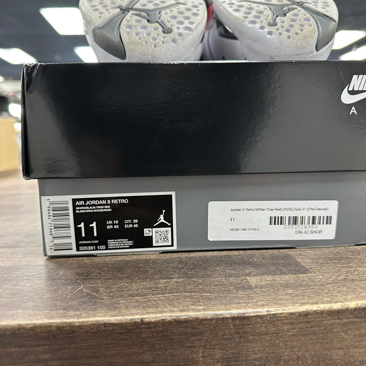 Jordan 8 Retro White True Red (2025) - Image 6