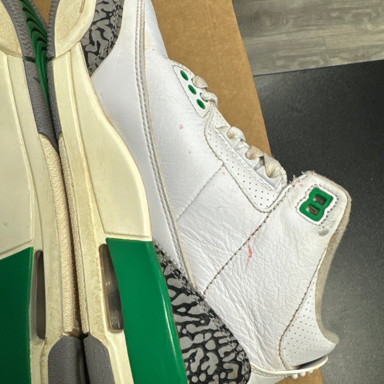 Lucky Green Jordan 3 (USED, no box)