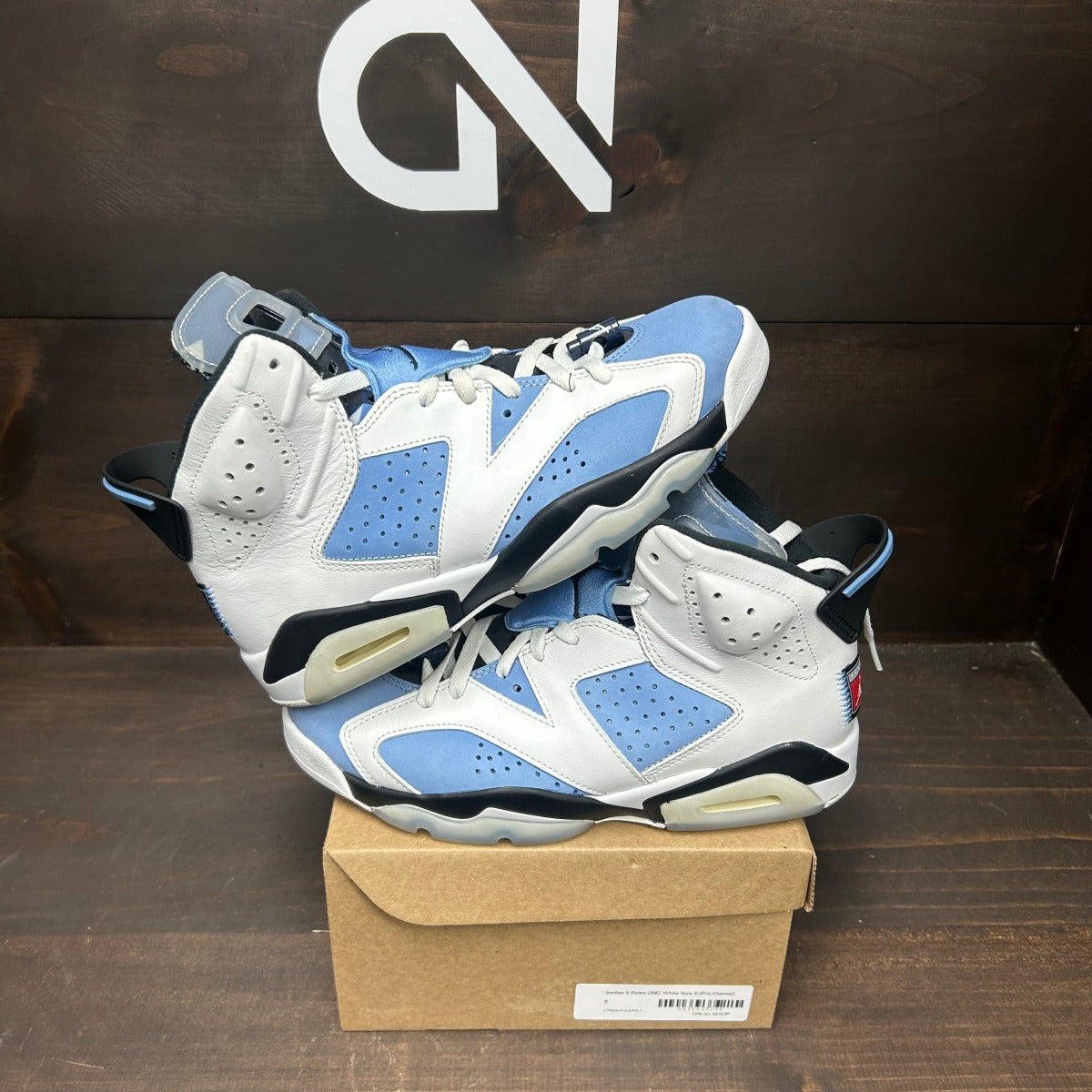 Jordan 6 Retro UNC White Size 8 (Pre-Owned) - Image 1
