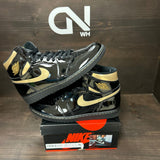 Jordan 1 Retro High Black Metallic Gold (2020) - Image 1
