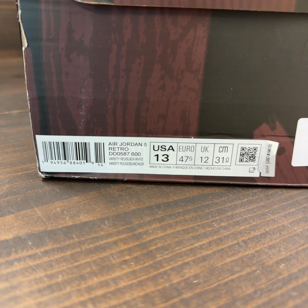 Jordan 5 Retro Raging Bull Red (2021) - Image 7