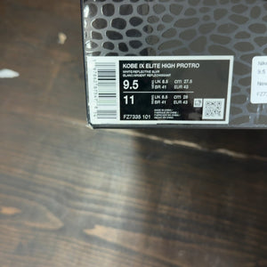 Nike Kobe 9 Elite Protro What The (2025) Size 9.5 - aux