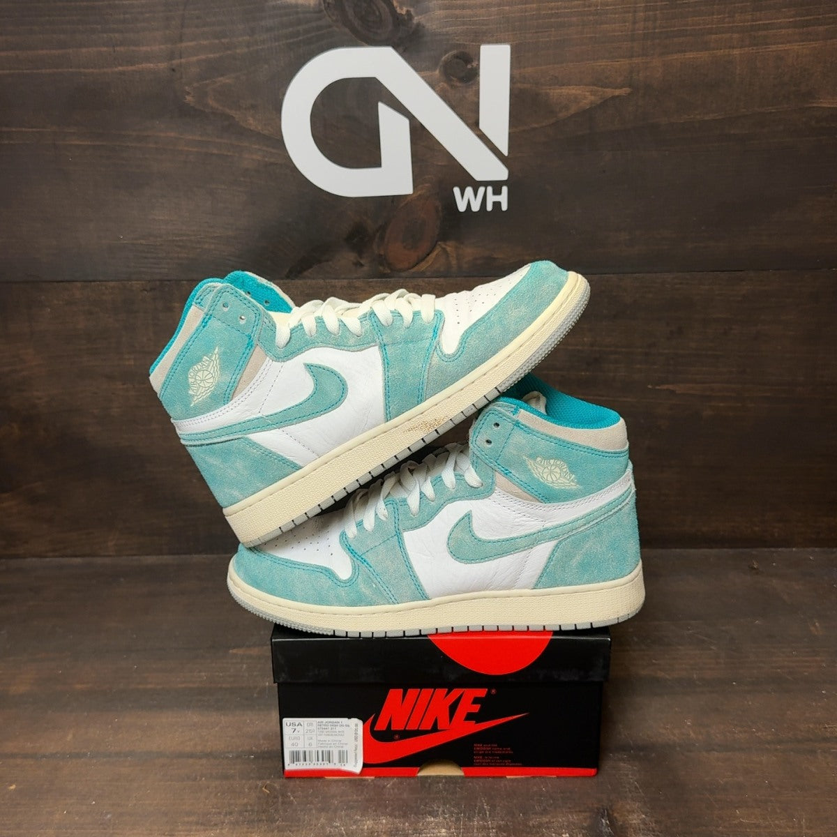 Jordan 1 Retro High Turbo Green (GS) - Image 1