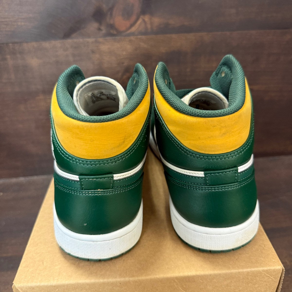 Jordan 1 Mid Sonics (2021) Size 10.5 (Pre-Owned) - Image 3