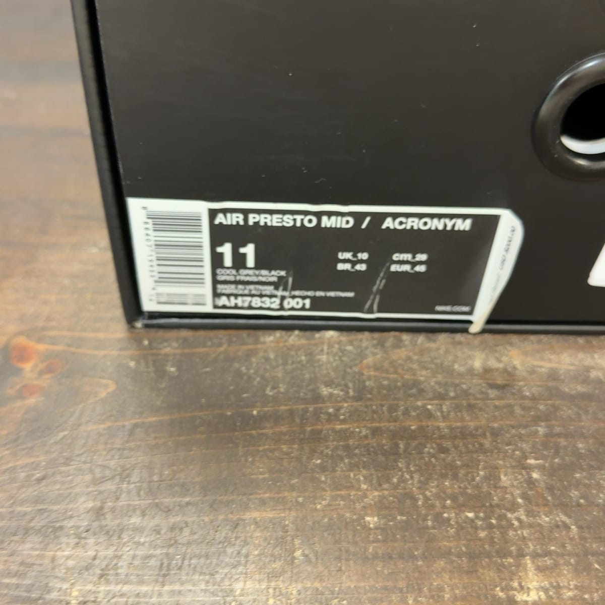 Nike Air Presto Mid Acronym Cool Grey Size 11 (Pre-Owned) - aux