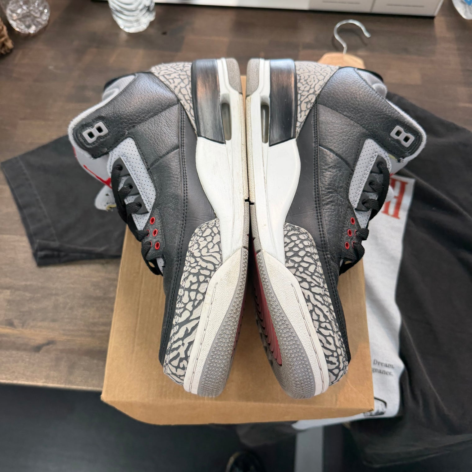 Black Cement Jordan 3 (2018) (USED, No Box)