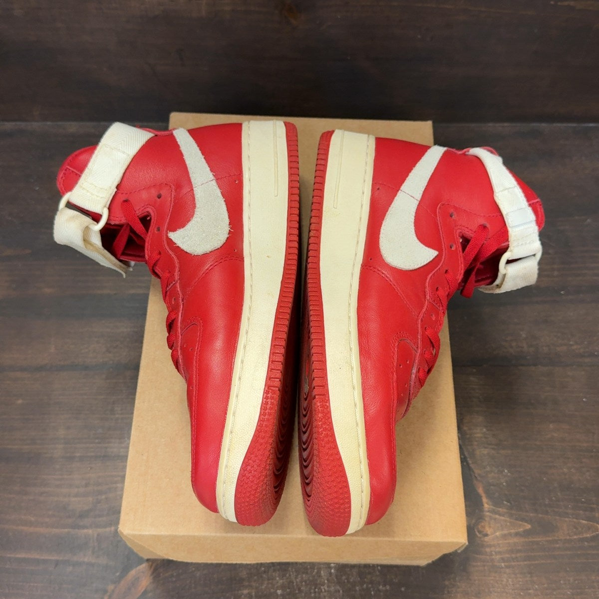 Nike Air Force 1 High NAI-KE Gym Red (2015) Size 10.5 (Pre-Owned) - Image 4
