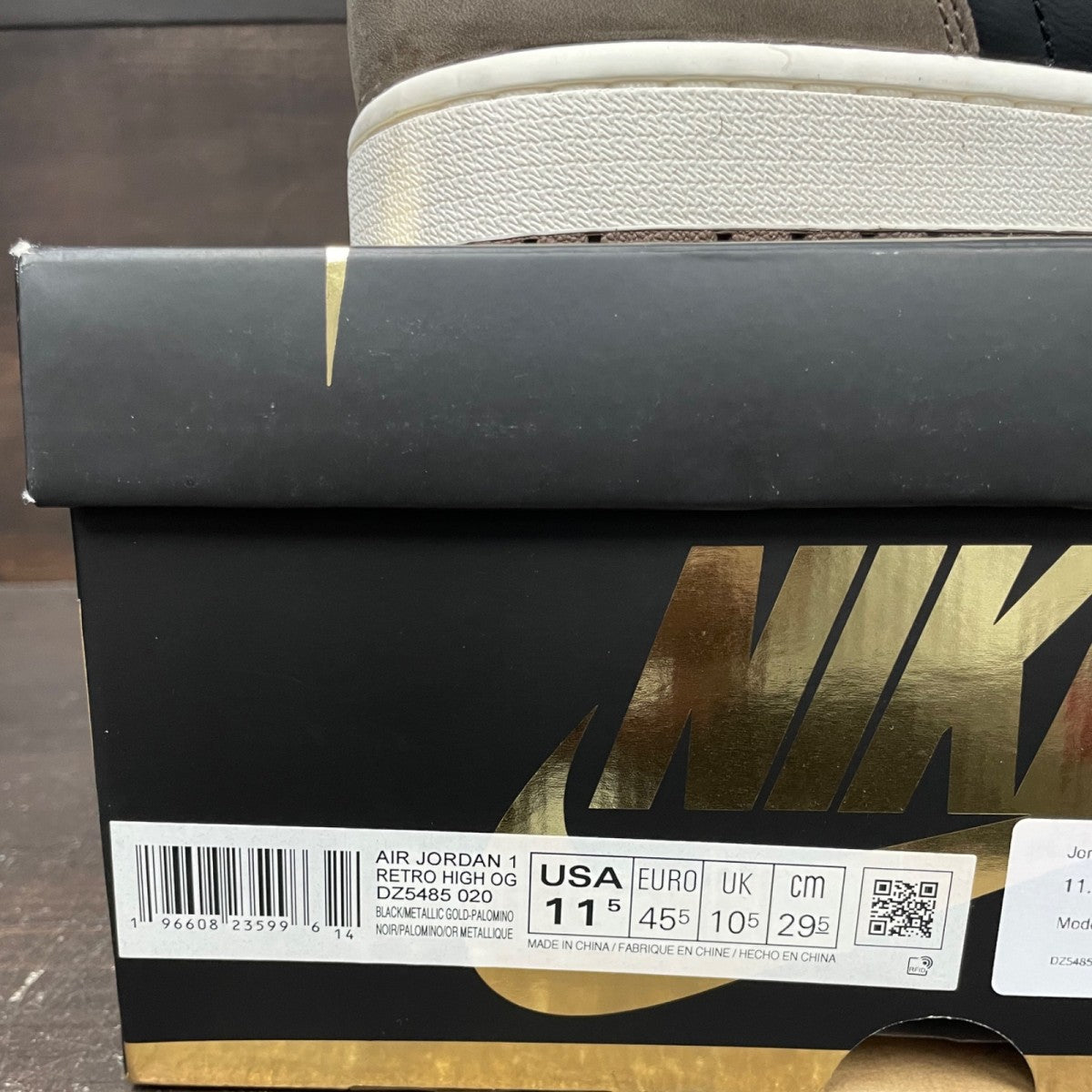 Jordan 1 Retro High OG Palomino Size 11.5 (Pre-Owned) - aux