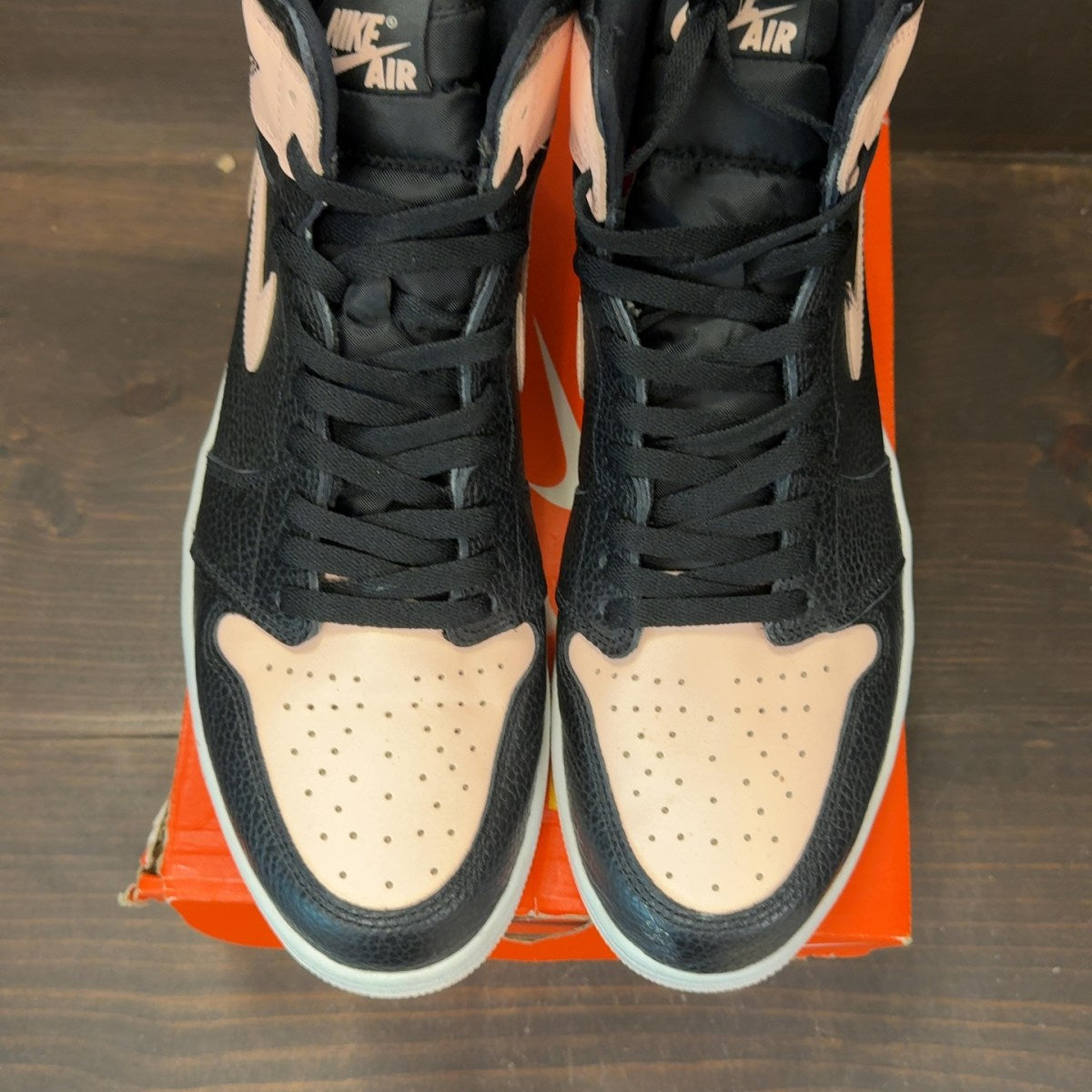 Jordan 1 Retro High Black Crimson Tint Size 14 (Pre-Owned) - Image 3