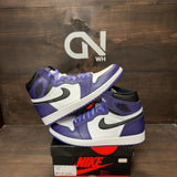 Jordan 1 Retro High Court Purple White Size 10.5 (Pre-Owned) - Image 1
