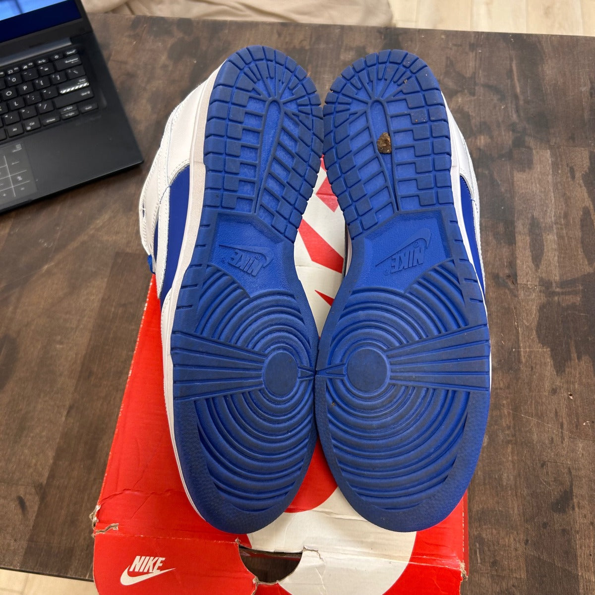 Nike Dunk Low Racer Blue White - Image 5
