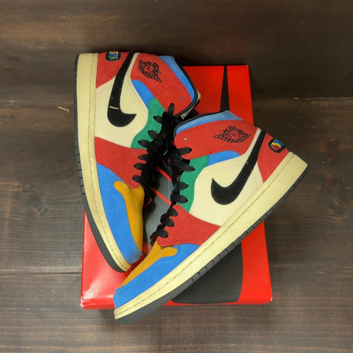 Jordan 1 Mid SE Fearless Blue the Great Size 8 (Pre-Owned) - back