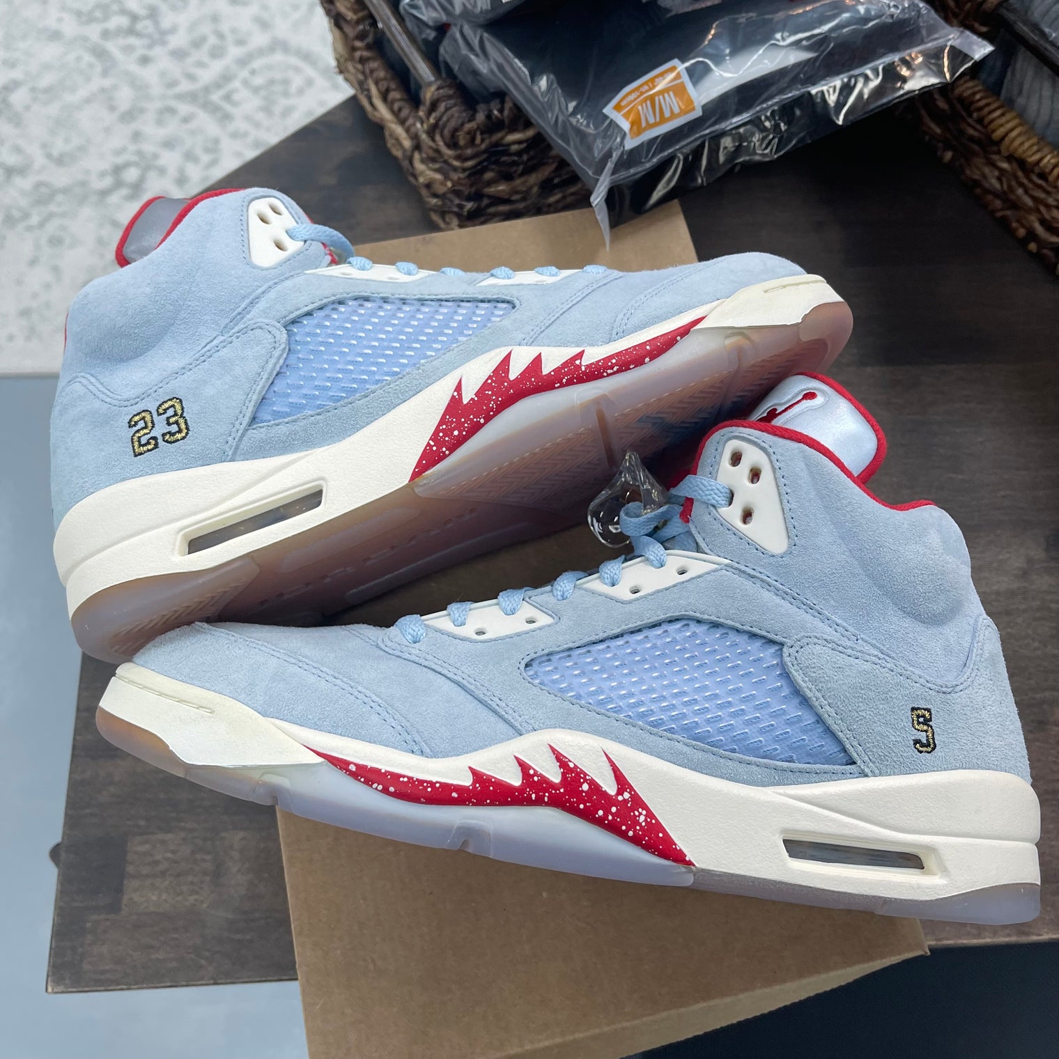 Ice Blue Trophy Room Jordan 5 (NEW, no box)