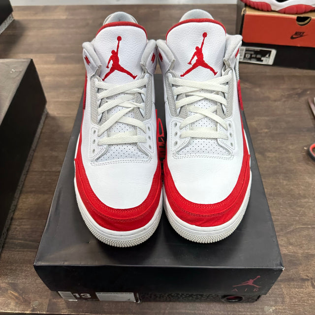 Tinker University Red Jordan 3 (USED)