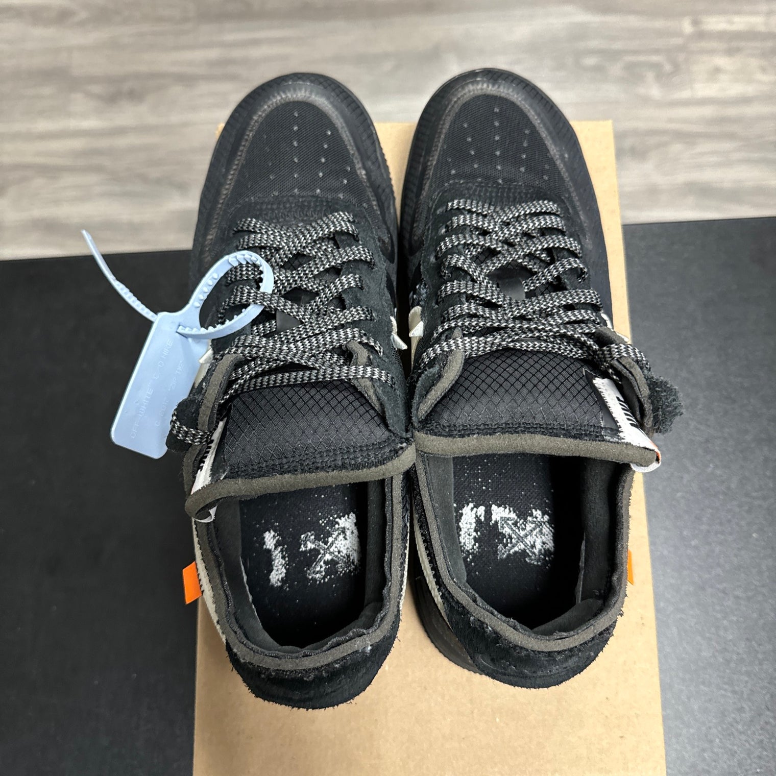 Off-White Black Air Force 1 (USED, No Box)