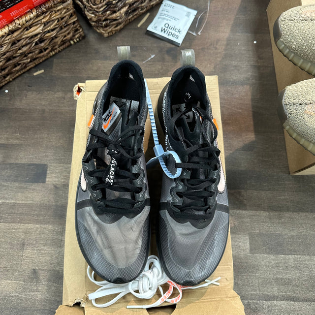Nike Zoom Fly Off-White Black Silver (US 9) (USED)