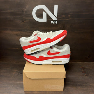 Nike Air Max 1 Anniversary Red (2017/2018 Restock Pair) Size 9.5 (Pre-Owned) - Image 1