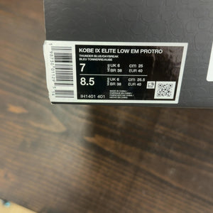 Nike Kobe 9 EM Low Protro Fade Size 7 - aux