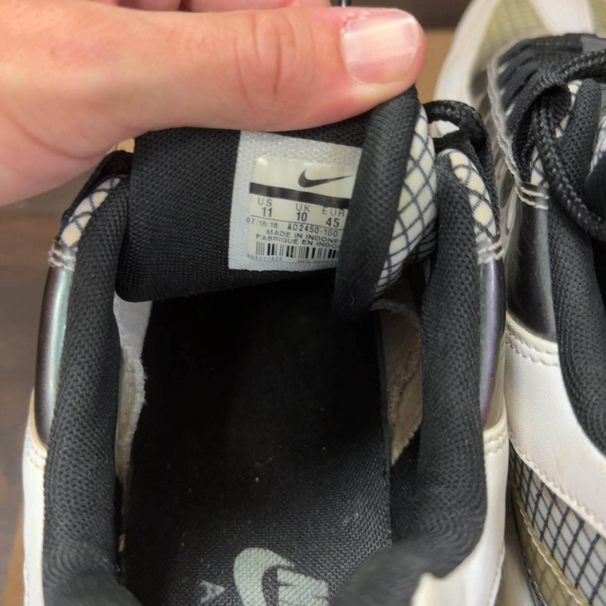 Nike Air Max 95 LV8 White Size 11 (Pre-Owned) - Image 7