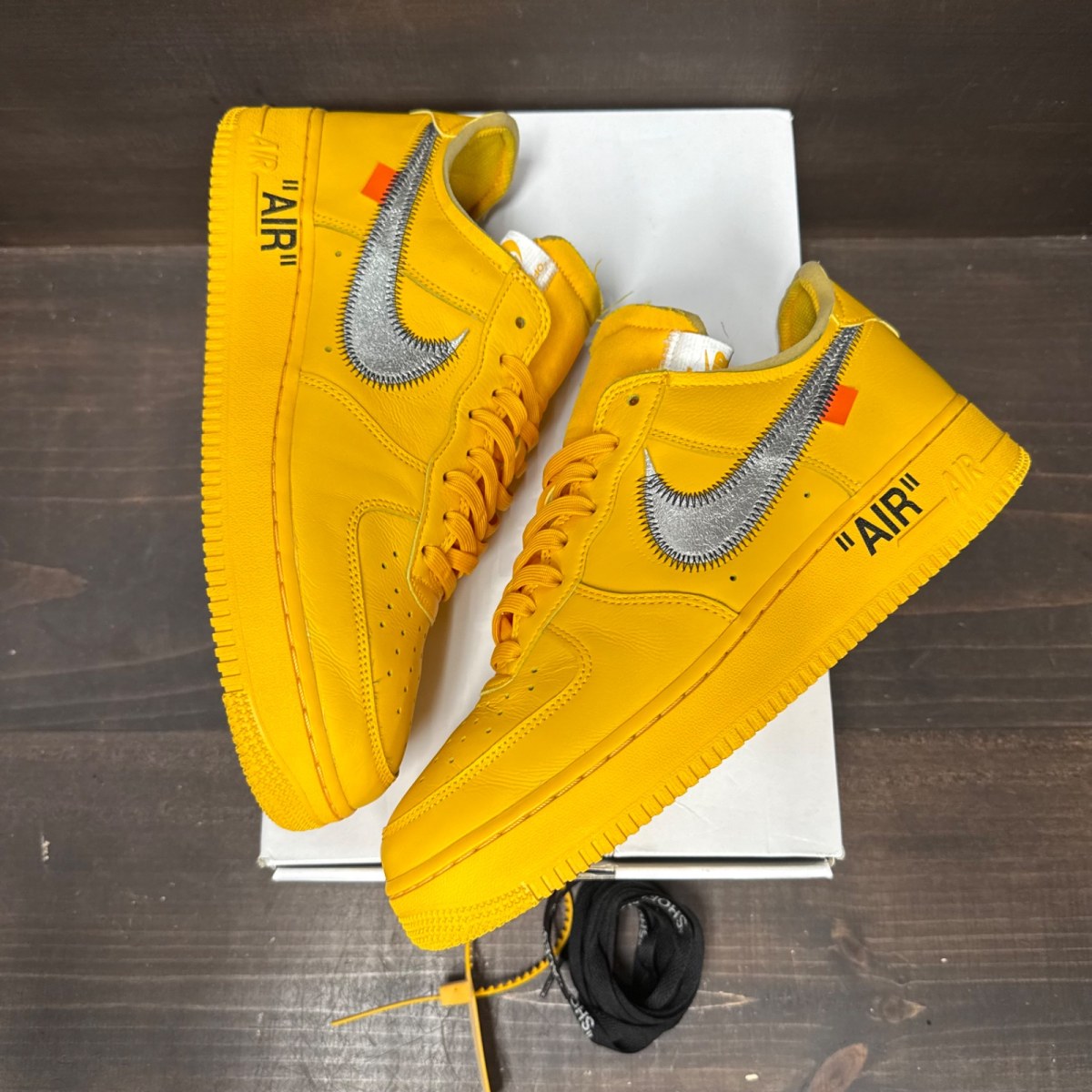 Nike Air Force 1 Low Off-White ICA University Gold - Image 4