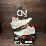 Jordan 5 Retro Fire Red Silver Tongue (2020) Size 9.5 (Pre-Owned)