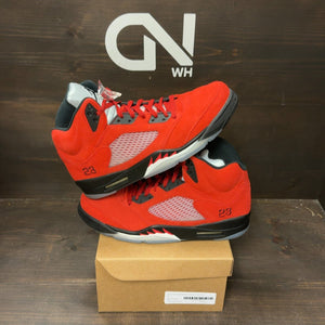 Jordan 5 Retro Raging Bull Red (2021) Size 12 (Pre-Owned) - front