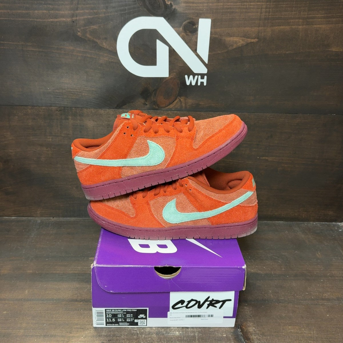 Nike SB Dunk Low Mystic Red Rosewood Size 10 (Pre-Owned) - Image 1
