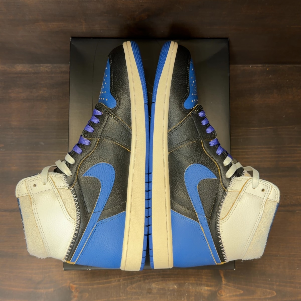 Jordan 1 Retro High OG SP Fragment x Union LA Sport Royal - Image 5