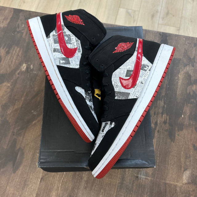 Jordan 1 Mid Newspaper Air Times - Image 1