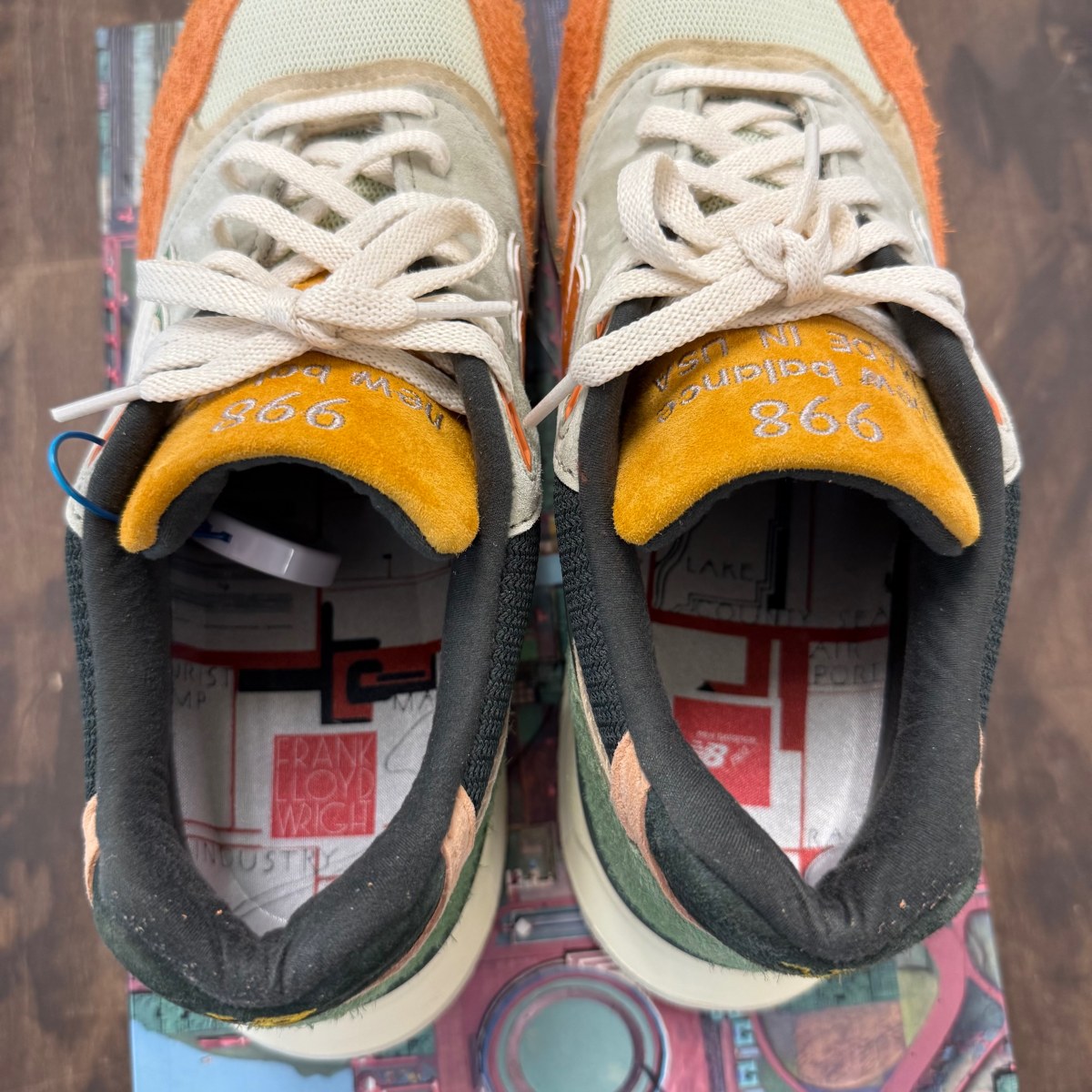 New Balance 998 Ronnie Fieg & Frank Lloyd Wright Foundation Broadacre City Aloe Wash - Image 4